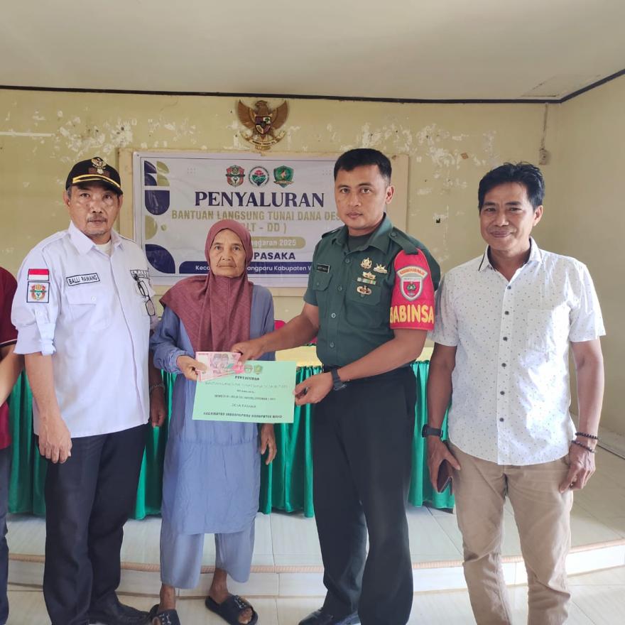 Penyaluran BLT Dana Desa Triwulan III Tahun 2025 di Desa Pasaka Berjalan Lancar